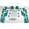 1965-73 Turquoise 2 Passenger 3 Point Seat Belt Kit (with all needed hardware)